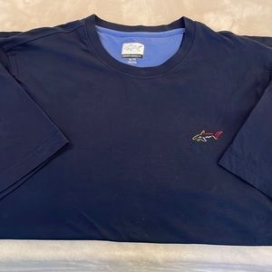 Greg Norman Short Sleeve Navy T Shirt, Size XL